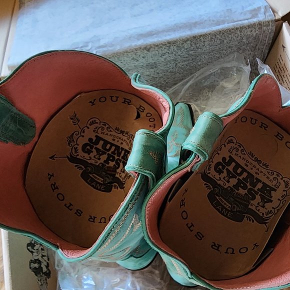 Lane Junk Gypsy Women's Nighthawk Boot Turquoise Blue - Picture 3 of 9